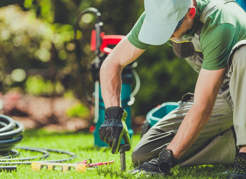 Grass Sprinklers Installation