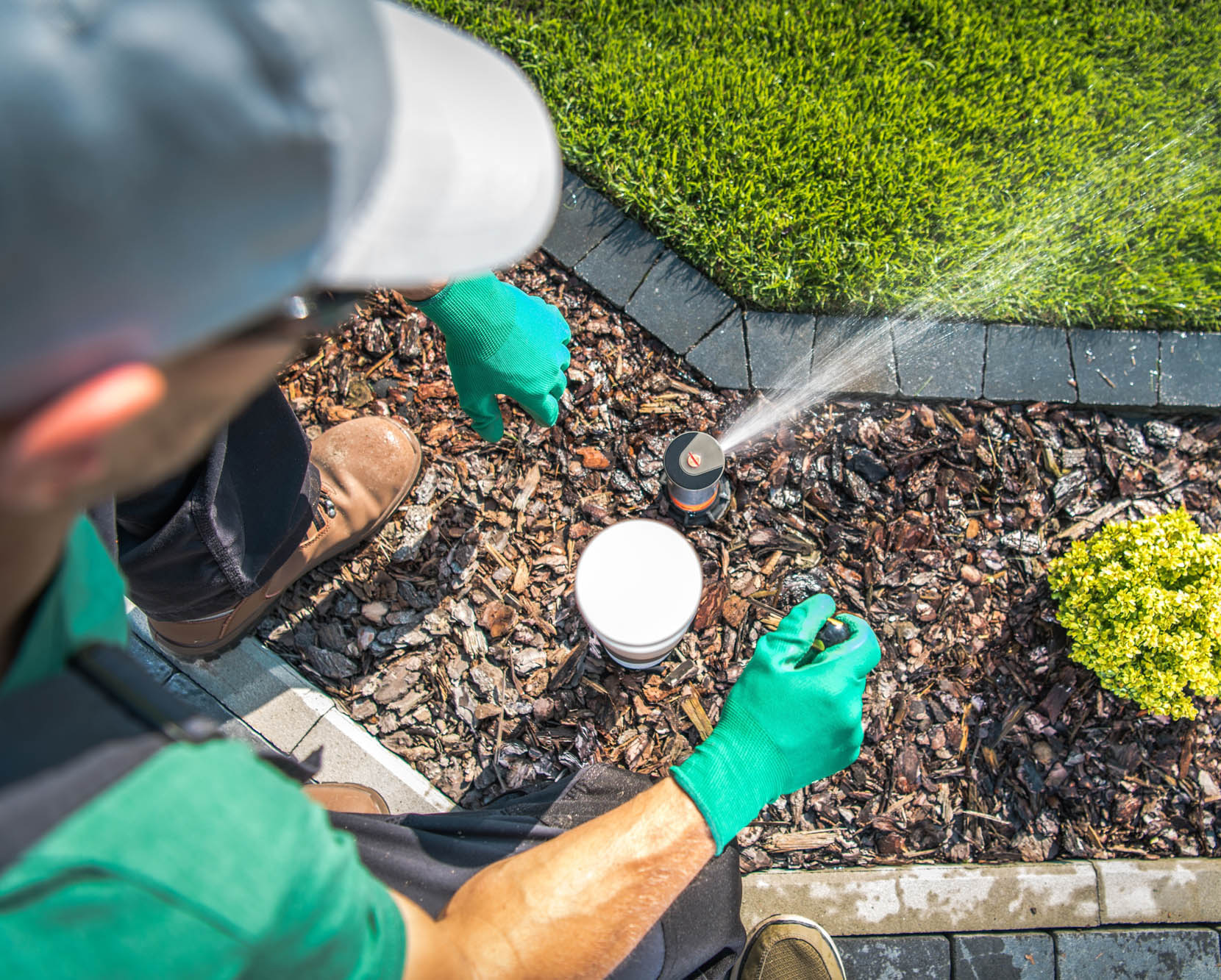 Adjusting Lawn Sprinkler